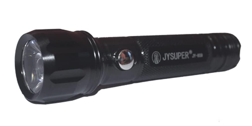 JY-859 High Power LED Flashlight Torch with 2W Laser, Rechargeable, Waterproof, Zoomable – Outdoor Camping, Hiking, Emergency Light