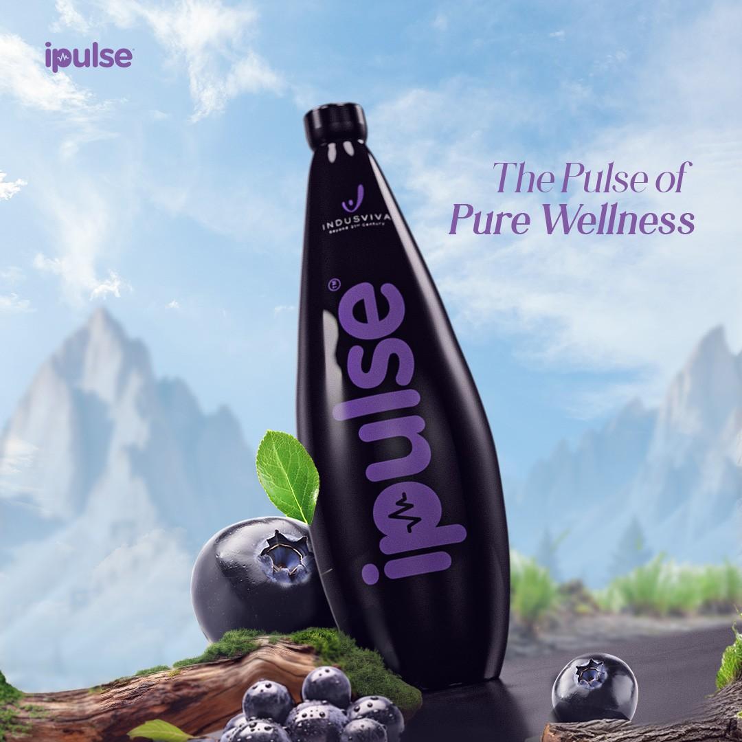 INDUSVIVA iPulse Antioxidant Health Drink for Immunity, Heart & Cellular Wellness | Herbal Fruit Blend | 1 L