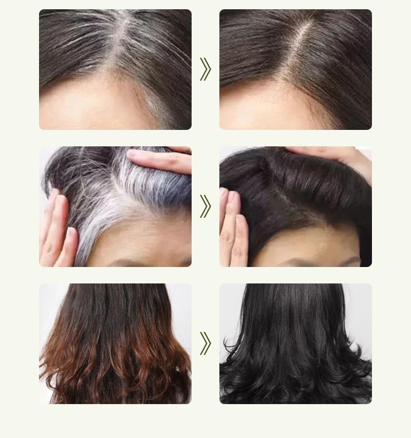 Apple Black Hair Color Shampoo 200ml | 3-in-1 Instant Coloring, Fast Action, Glossy Long-Lasting Finish