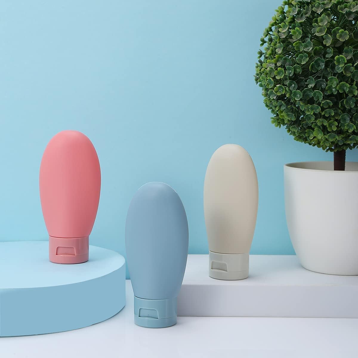 Travel Size Toiletry Bottles Set, Leak-Proof, TSA Approved, Wide Opening, Triple Layer Cover, 10.6 cm